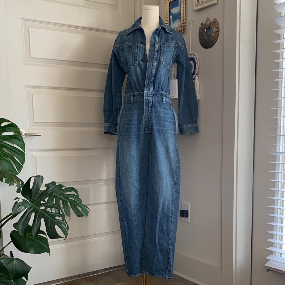 Citizens Of Humanity Blue Denim Jumpsuit